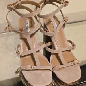 Steve Madden Women's Pale Pink Strappy Sandals
